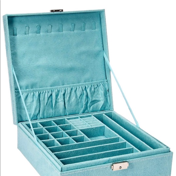 Two-Layer Jewelry Box Organizer Display Storage - Picture 2 of 3